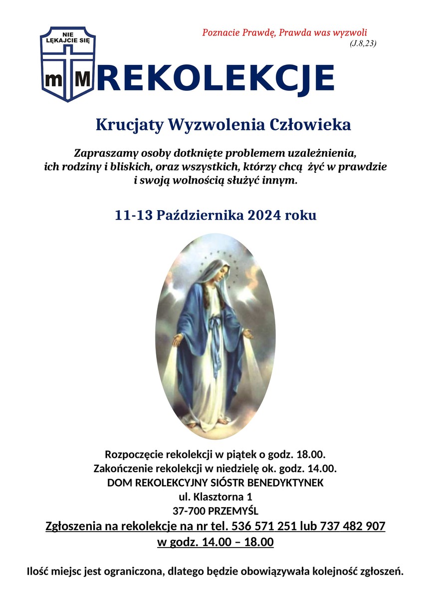 Rekolekcje Krucjaty Wyzwolenia Człowieka