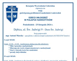 Sesja DZIECI I MŁODZIEŻ W PUŁAPCE NARKOTYKÓW