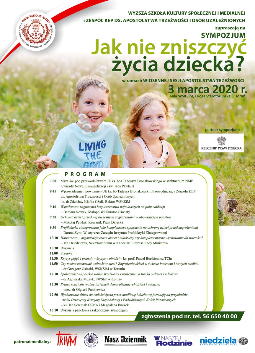 Program Sympozjum w WSKSiM w Toruniu